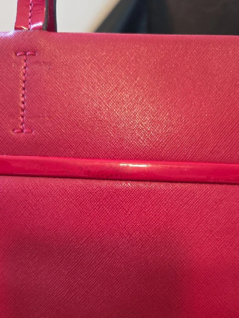 Salvatore Ferragamo Red Leather Tote with Bow Detail